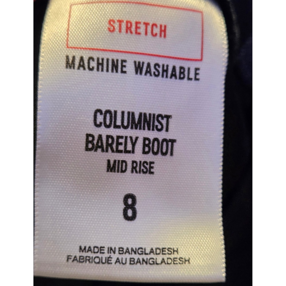 Express Stretch Mid-Rise Columnist Barely Bootcut Pants Women's 8 Blue Stretch - Picture 8 of 10
